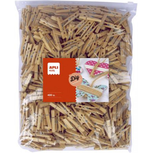 Apli Csipesz fa 48x6mm Creative natúr