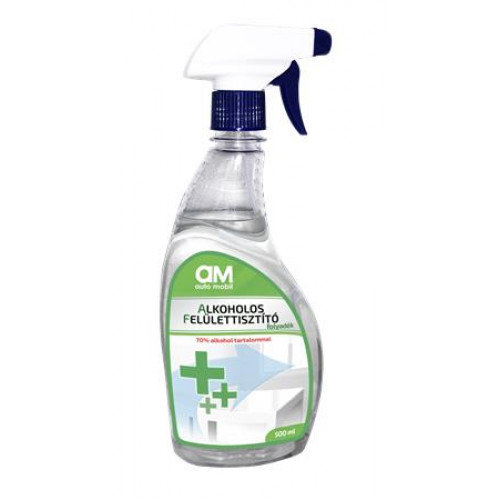 Auto Mobil Felület fertőtlenítőszer 500ml alkoholos 70 alkoholtartalom