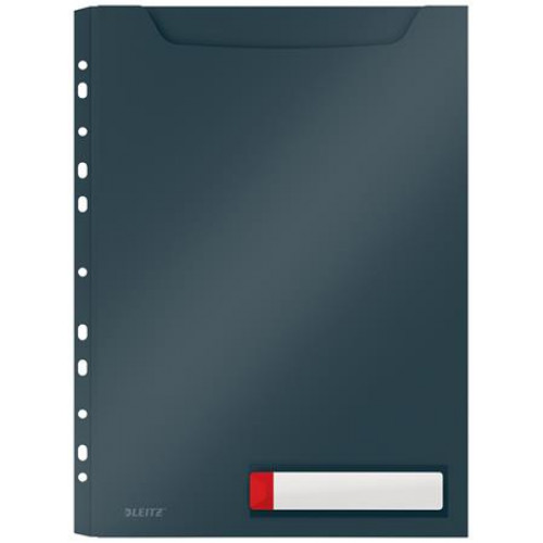 Leitz Katalógustartó genotherm lefűzhető A4 200 mikron Cosy Privacy bársonyszürke (150lap)