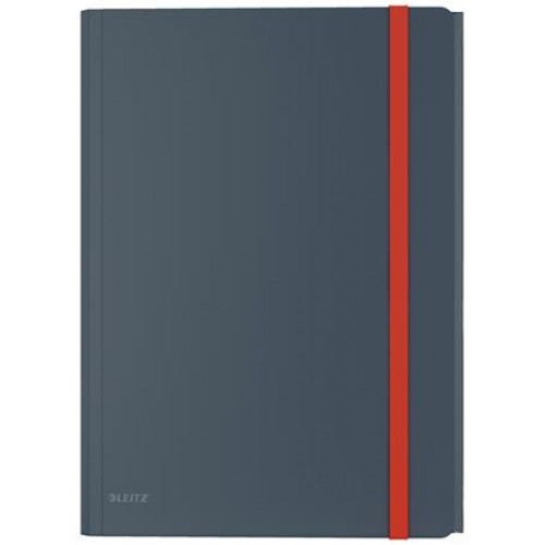 Leitz Gumis mappa extra tasakkal PP A4 Cosy bársonyszürke