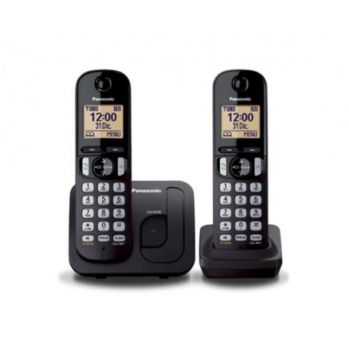 Panasonic Telefon vezeték nélküli telefonpár KX-TGC212PDB Duo fekete