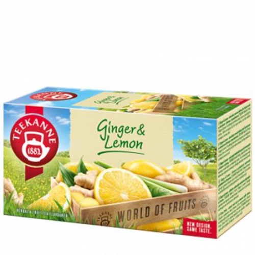 Teekanne Gyümölcstea 20x1,75g World of Fruits gyömbér-citrom