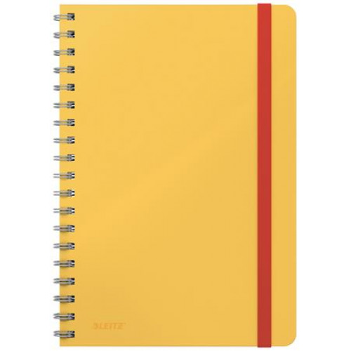 Leitz Spirálfüzet B5 vonalas 80 lap Cosy Soft Touch melegsárga