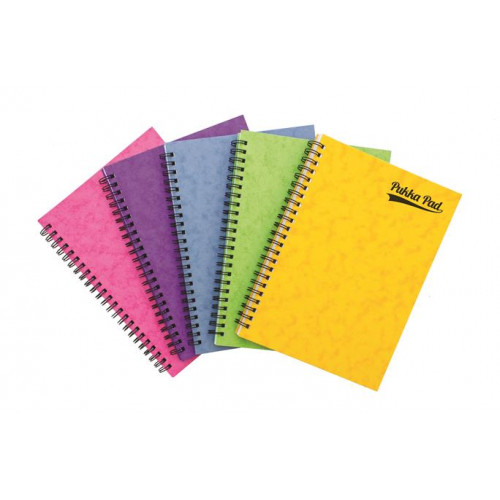 Pukka Pad Spirálfüzet A5 vonalas 60 lap Pressboard vegyes szín