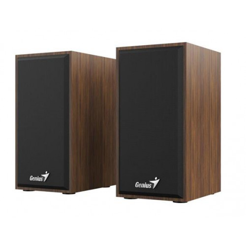 Genius Hangszóró 2.0 6W USB táp fa burkolat SP-HF180 barna