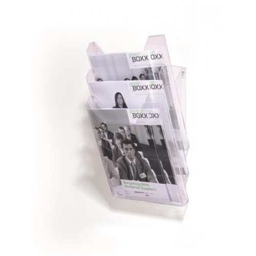 Durable Katalógustartó asztali A4 3 rekeszes Combiboxx átlátszó