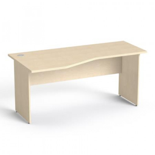 Mayah Íróasztal íves balos laplábbal 160x80cm Freedom SV-24 juhar