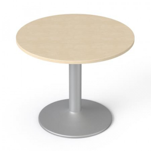 Mayah Tárgyalóasztal kör szürke fémlábbal O 90cm Freedom SV-58 juhar