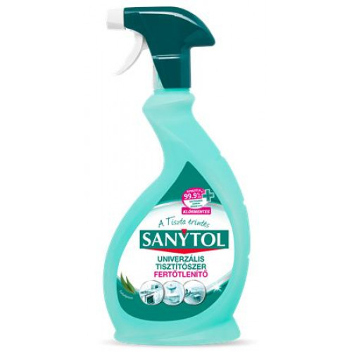 Sanytol Általános felülettisztító spray 500ml klórmentes fertőtlenítő eukaliptusz