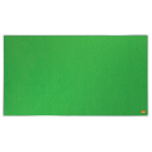 Nobo Textiltábla széles képarány (40) 89x50cm alumínium keret Impression Pro zöld