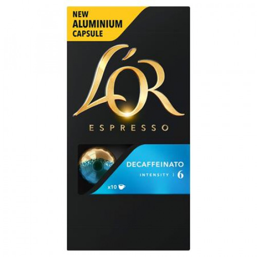 Kávékapszula 10db Nespresso kompatibilis L`OR Decaffeinato koffeinmentes