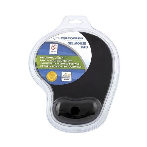 Esperanza Egéralátét csuklótámasszal géltöltésű fekete