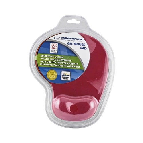 Esperanza Egéralátét csuklótámasszal géltöltésű piros