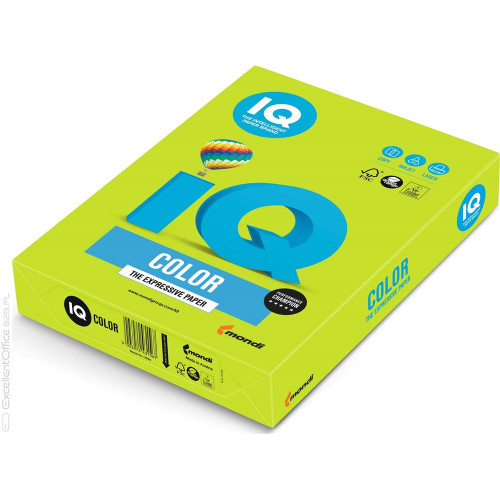 IQ Color Másolópapír színes A4 80g LG46 intenzív lime zöld