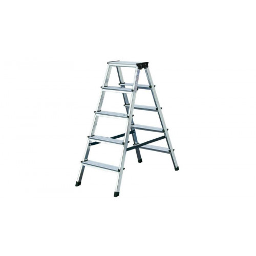 Krause Állólétra 2x5 lépcsőfokos 2 oldalon járható alumínium Monto Dopplo 120342