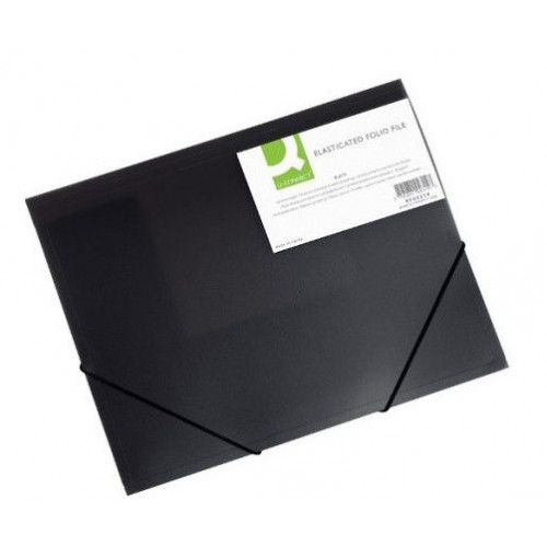 Gumis mappa 30mm PP A4 fekete