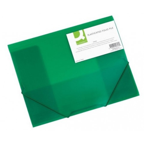 Gumis mappa 30mm PP A4 zöld