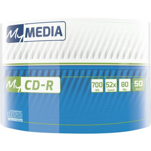 Mymedia CD-R lemez 700MB 52x 50db zsugor csomagolás