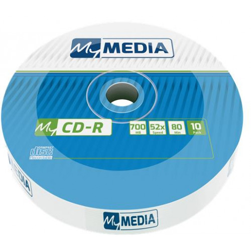 Mymedia CD-R lemez 700MB 52x 10db zsugor csomagolás