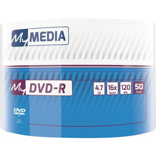 Mymedia DVD-R lemez 4,7 GB 16x 50db zsugor csomagolás