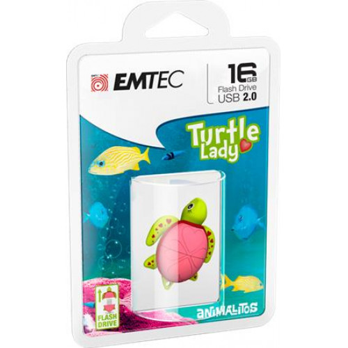 Emtec Pendrive 16GB USB 2.0 Lady Turtle