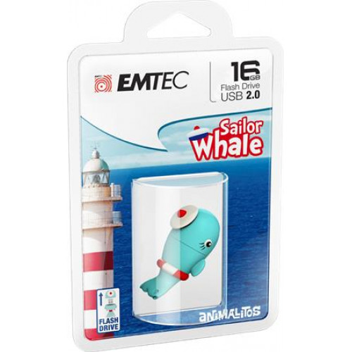 Emtec Pendrive 16GB USB 2.0 Whale