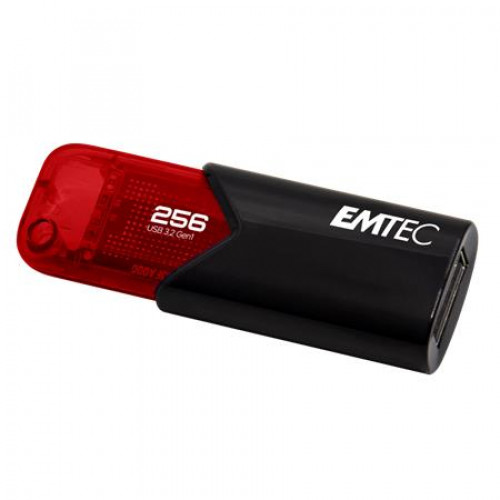 Emtec Pendrive 256GB USB 3.2 B110 Click Easy fekete-piros