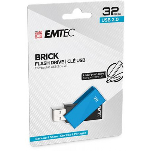 Emtec Pendrive 32GB USB 2.0 C350 Brick kék