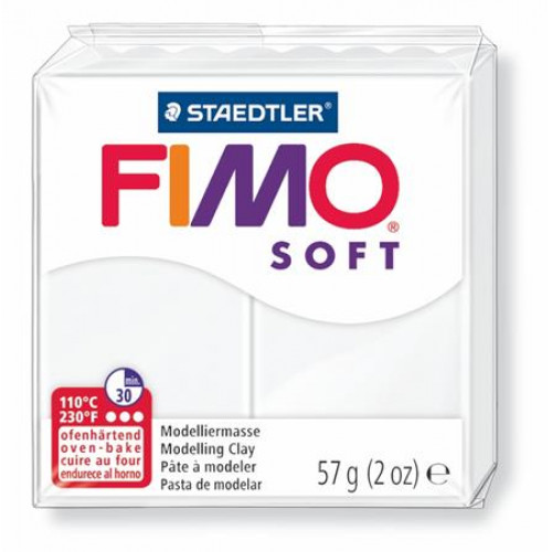 Fimo Gyurma 57g égethető Soft fehér