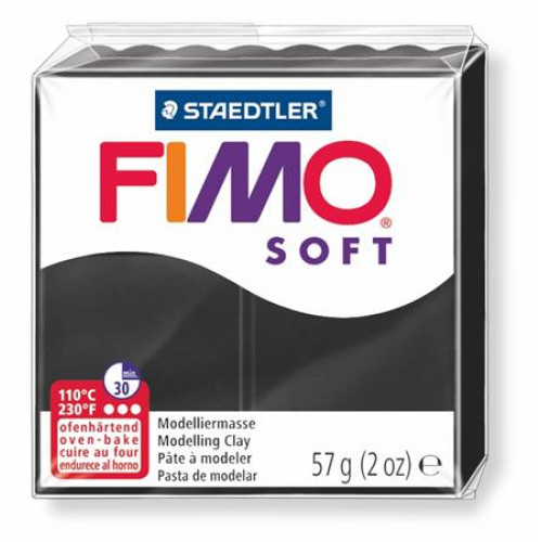 Fimo Gyurma 57g égethető Soft fekete