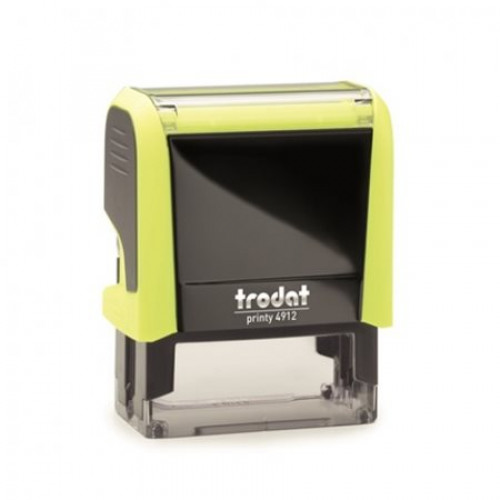 Trodat Bélyegző Printy 4911 neon citromsárga ház fekete párnával