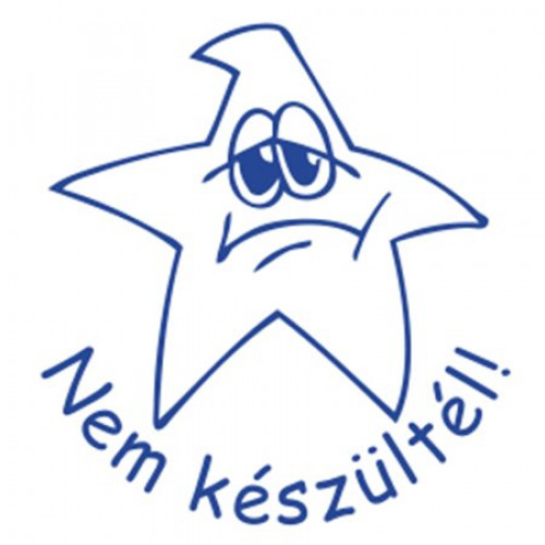 Colop Bélyegző motivációs Nem készültél! N43-kék kék