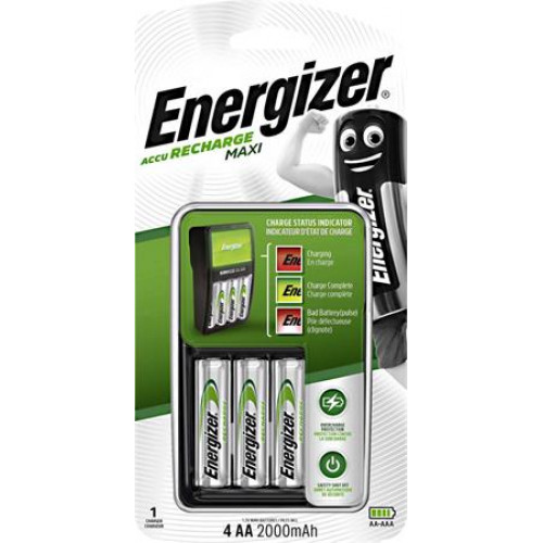 Energizer Elemtöltő AA ceruza/AAA mikro 4x2000 mAh AA Maxi