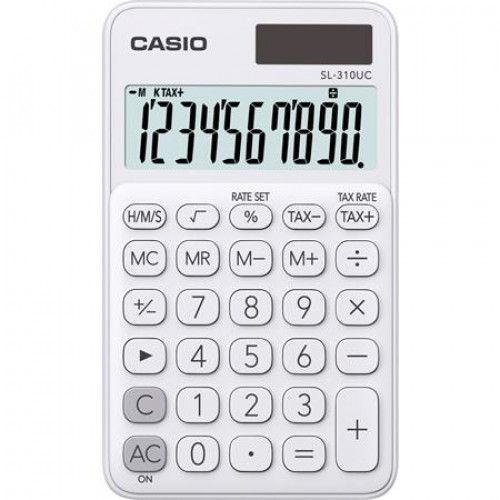 Casio Zsebszámológép 10 számjegy SL 310 fehér