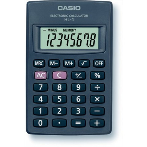 Casio Zsebszámológép 8 számjegy HL-4T