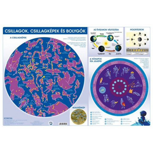 Stiefel Könyökalátét kétoldalas Csillagok/Csillagképek és bolygók