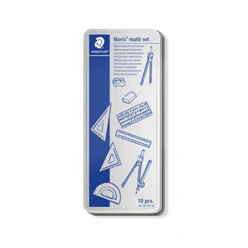 Staedtler Vonalzókészlet műanyag körzővel és kiegészítőkkel 557 10