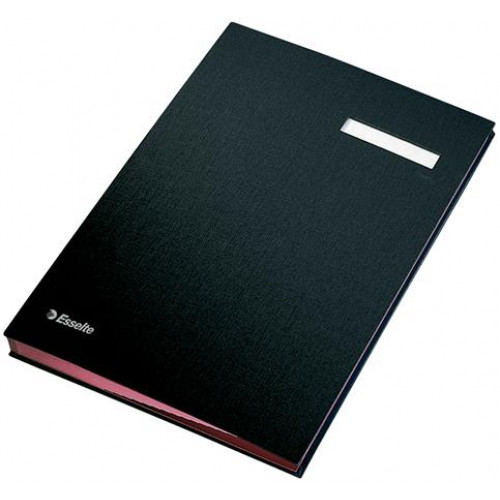 Esselte Aláírókönyv A4 20 részes karton,fekete
