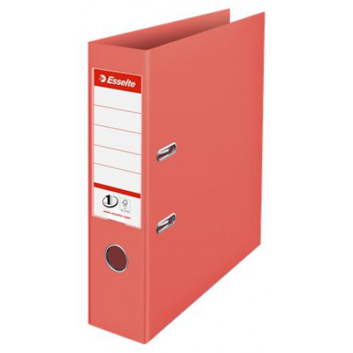 Esselte Iratrendező 75mm A4 PP élvédő sínnel Colour Breeze korall