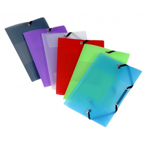 Viquel Gumis mappa 20mm PP A6 Propyglass Mini vegyes színek