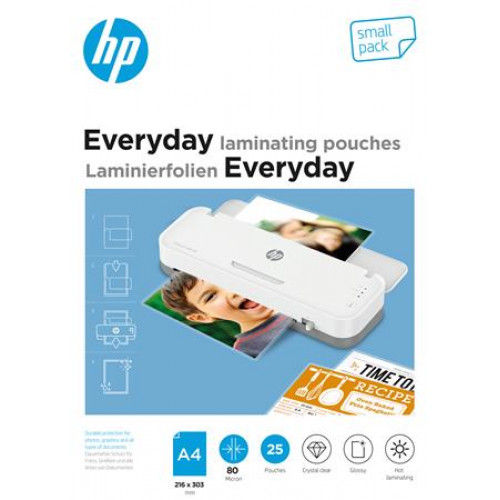 HP Meleglamináló fólia 80 mikron A4 fényes 25db Everyday