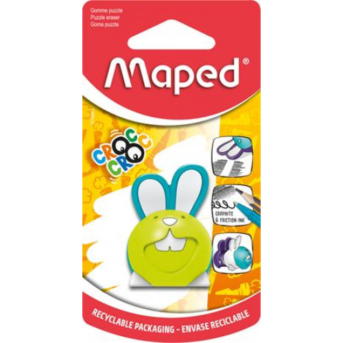 Maped Puzzle radír Croc Croc Puzzle nyuszi vegyes színek