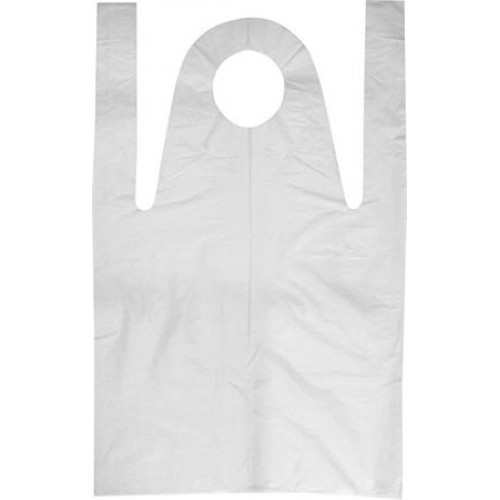 Fóliakötény fehér HDPE tömbösített 80x125