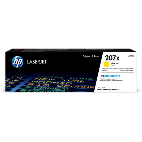 HP W2212X Lézertoner Color LaserJet Pro M182N M183FW nyomtatókhoz 207X sárga 2,45k