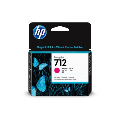 HP 3ED68A Tintapatron DesignJet T650 T250 Studio nyomtatókhoz 712 magenta 29ml