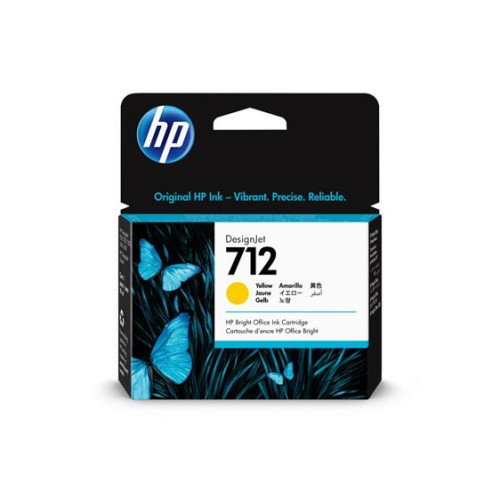 HP 3ED69A Tintapatron DesignJet T650 T250 Studio nyomtatókhoz 712 sárga 29ml