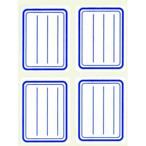 Apli Füzetcímke kék szegélyes vonalas 38x50mm 20db