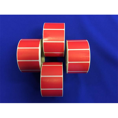 Etikett thermo 25x45mm 1000 etikett/tekercs piros