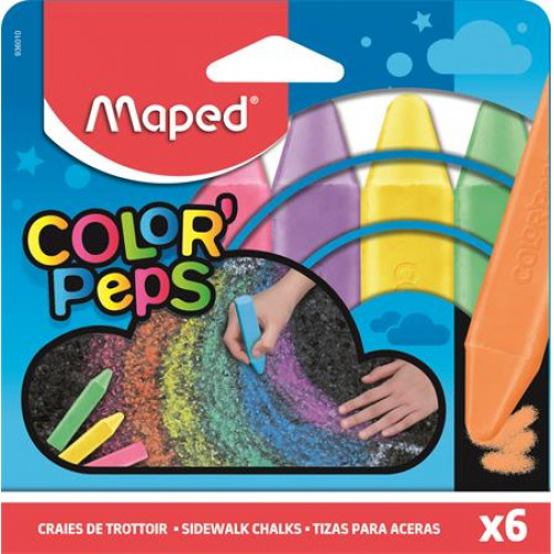 Maped Aszfaltkréta Color Peps 6 különböző szín