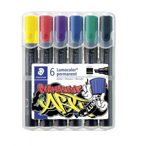 Staedtler Alkoholos marker készlet 2-5mm 350 6 különböző szín